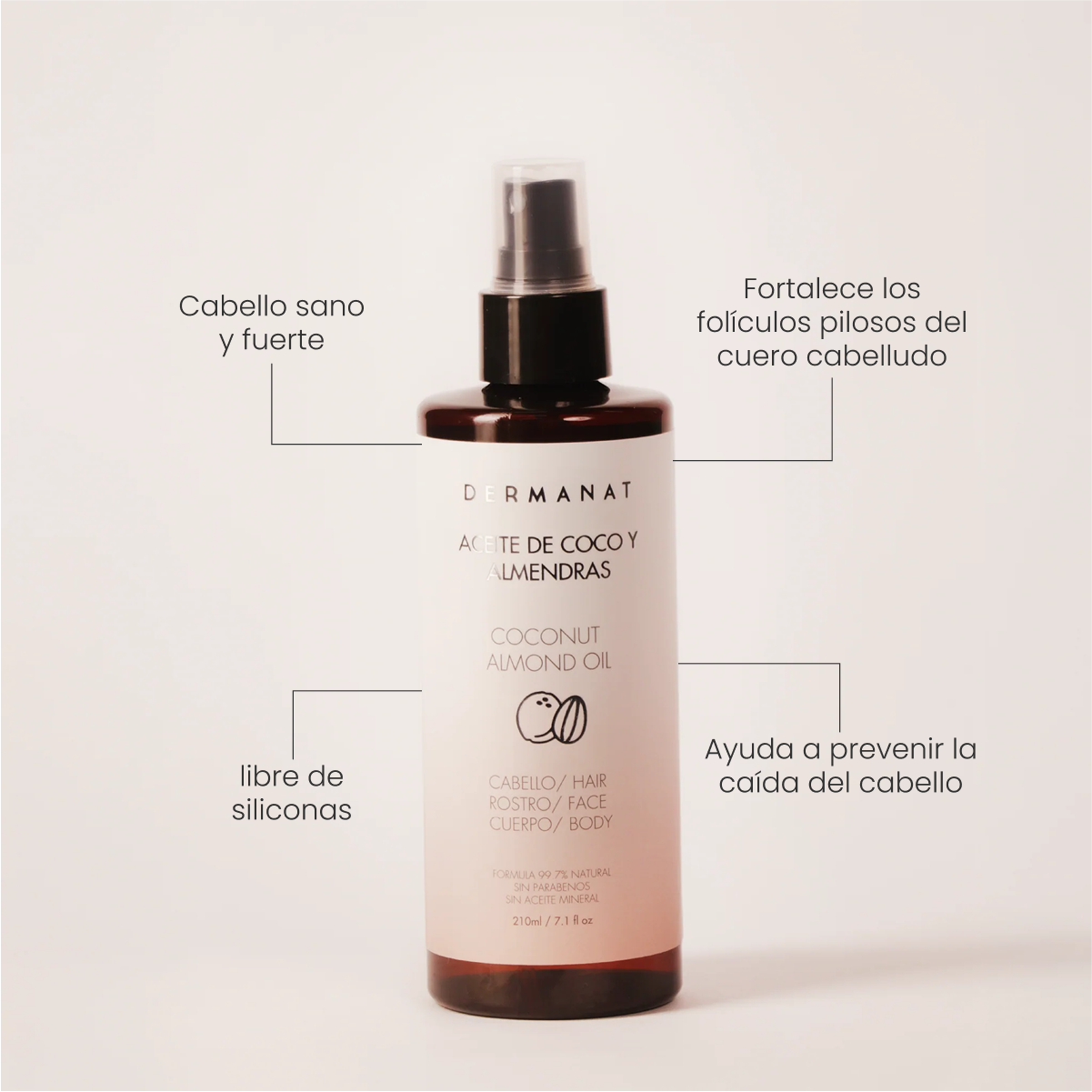 ACEITE DE COCO Y ALMENDRAS | DERMANAT