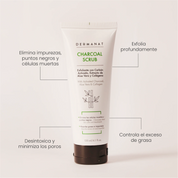 CHARCOAL SCRUB – EXFOLIANTE CON CARBÓN ACTIVADO | DERMANAT