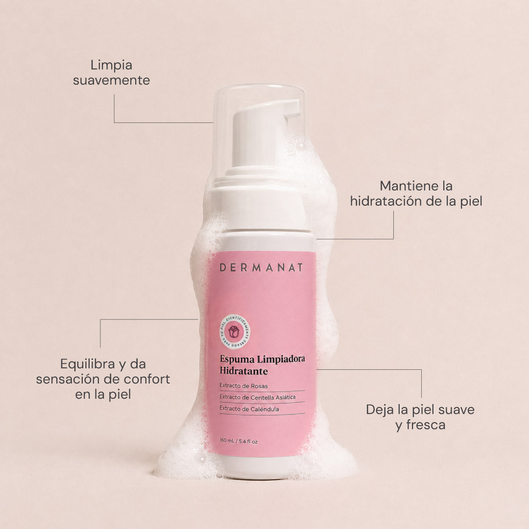 ESPUMA LIMPIADORA HIDRATANTE | DERMANAT