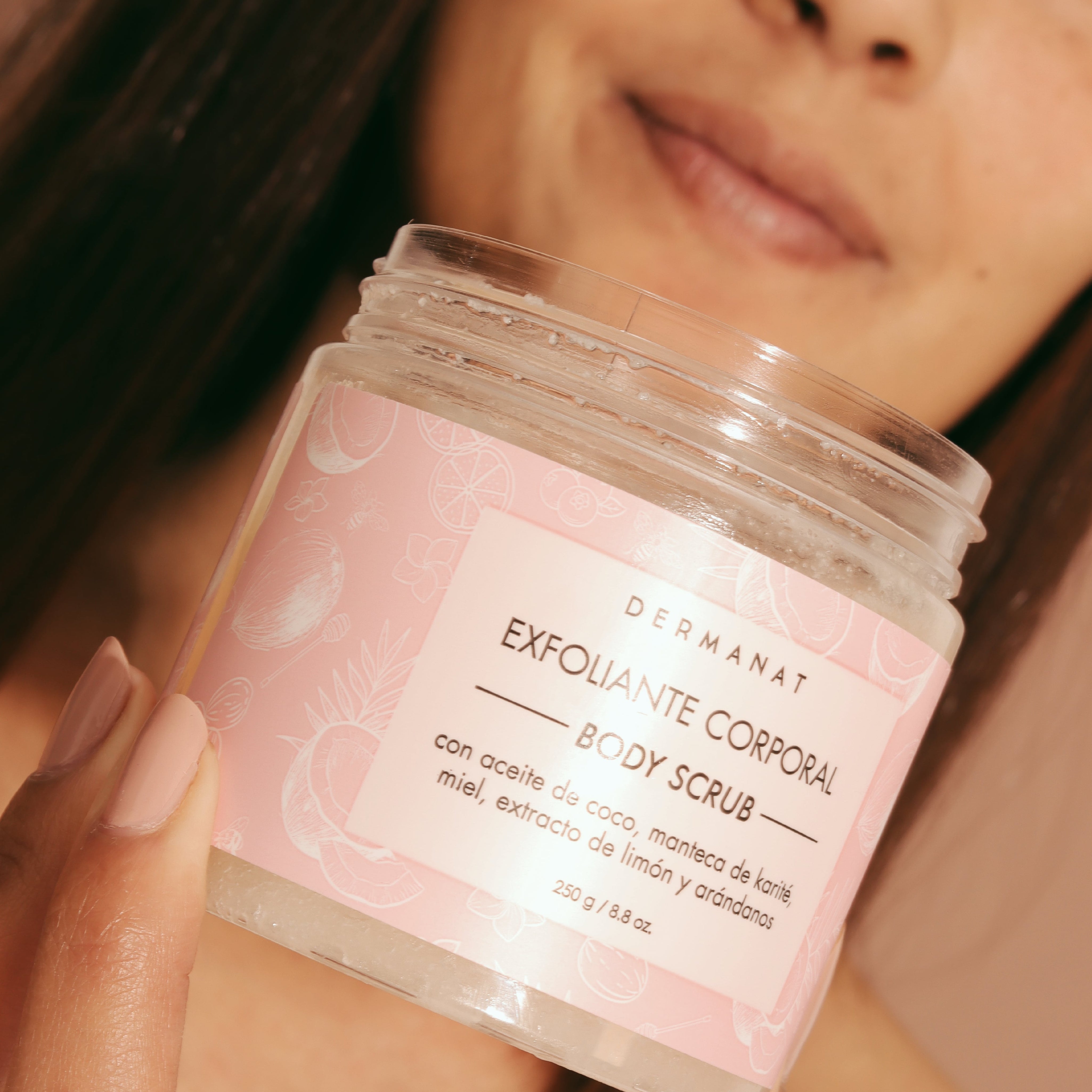 Body scrub con modelo 3