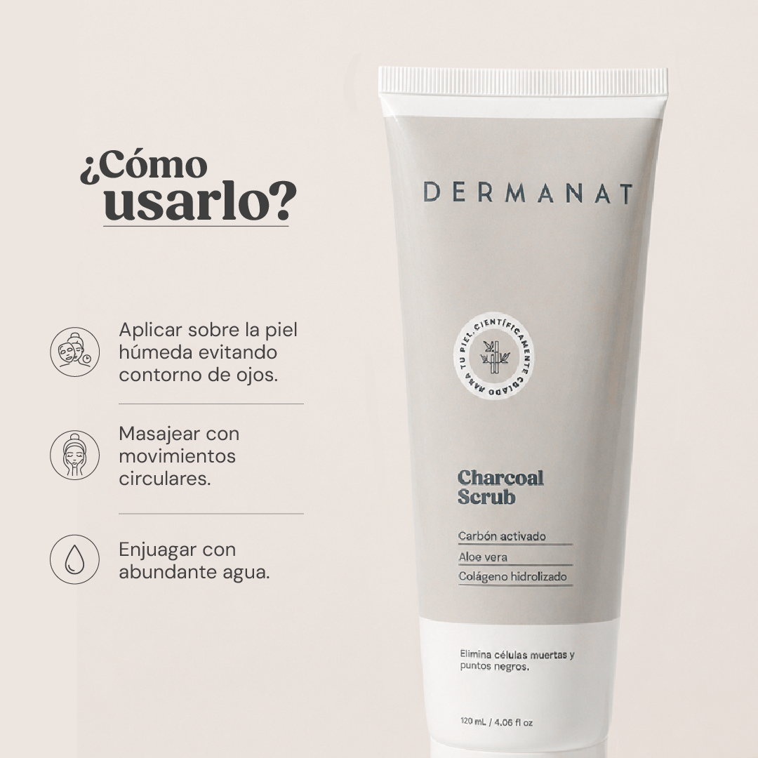 CHARCOAL SCRUB – EXFOLIANTE CON CARBÓN ACTIVADO | DERMANAT