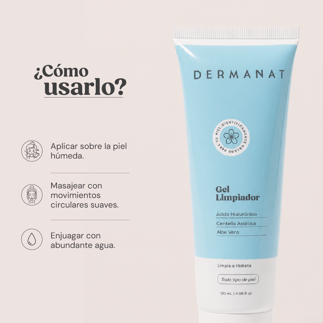 GEL LIMPIADOR CON  ÁCIDO HIALURÓNICO | DERMANAT