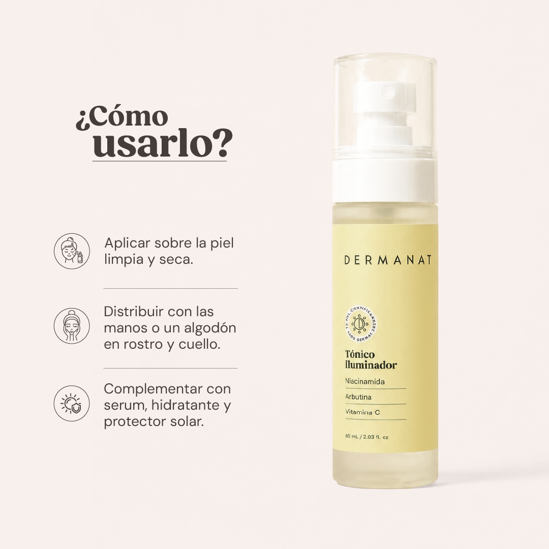 TÓNICO ILUMINADOR CON NIACINAMIDA | DERMANAT