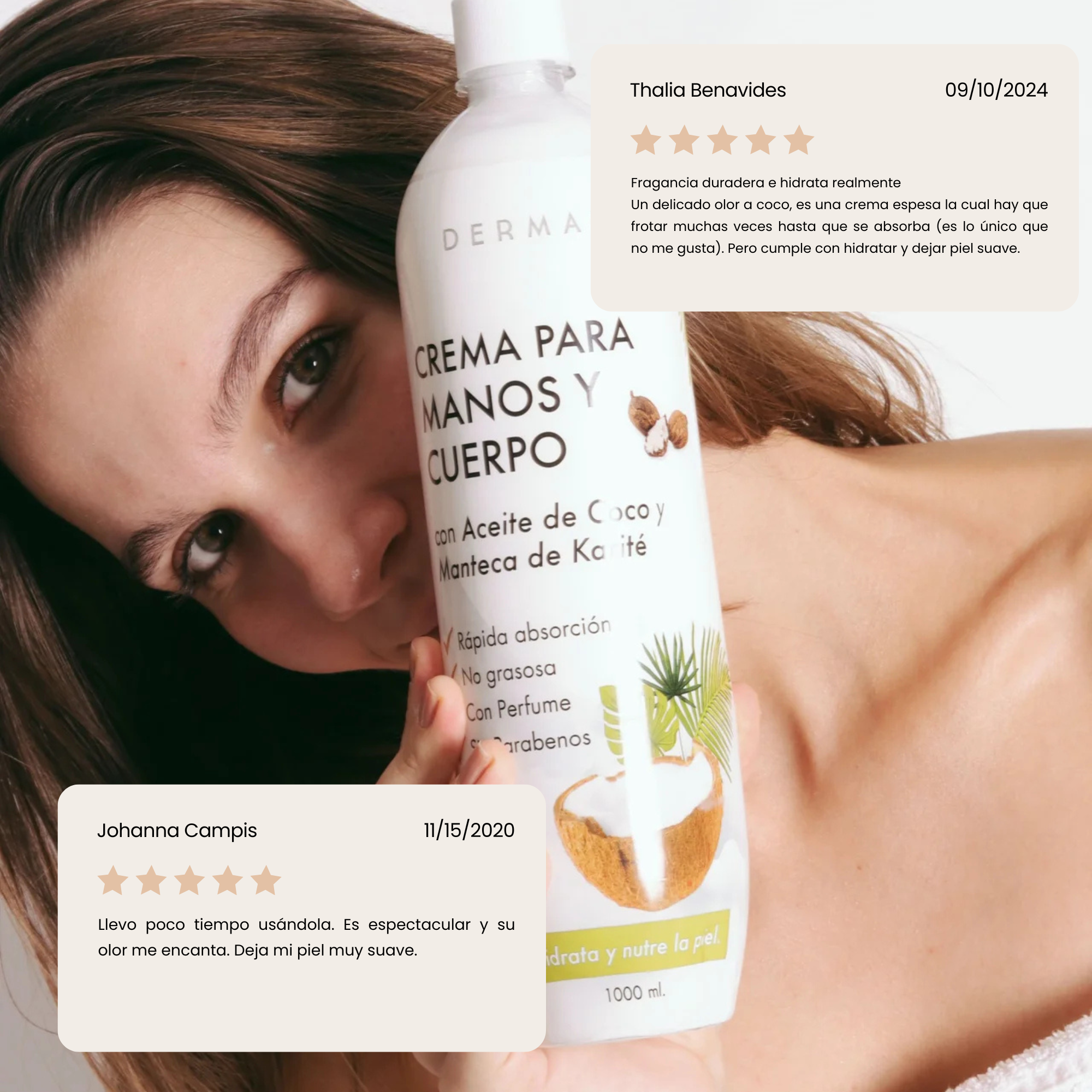 CREMA CON ACEITE DE COCO Y MANTECA DE KARITÉ | DERMANAT