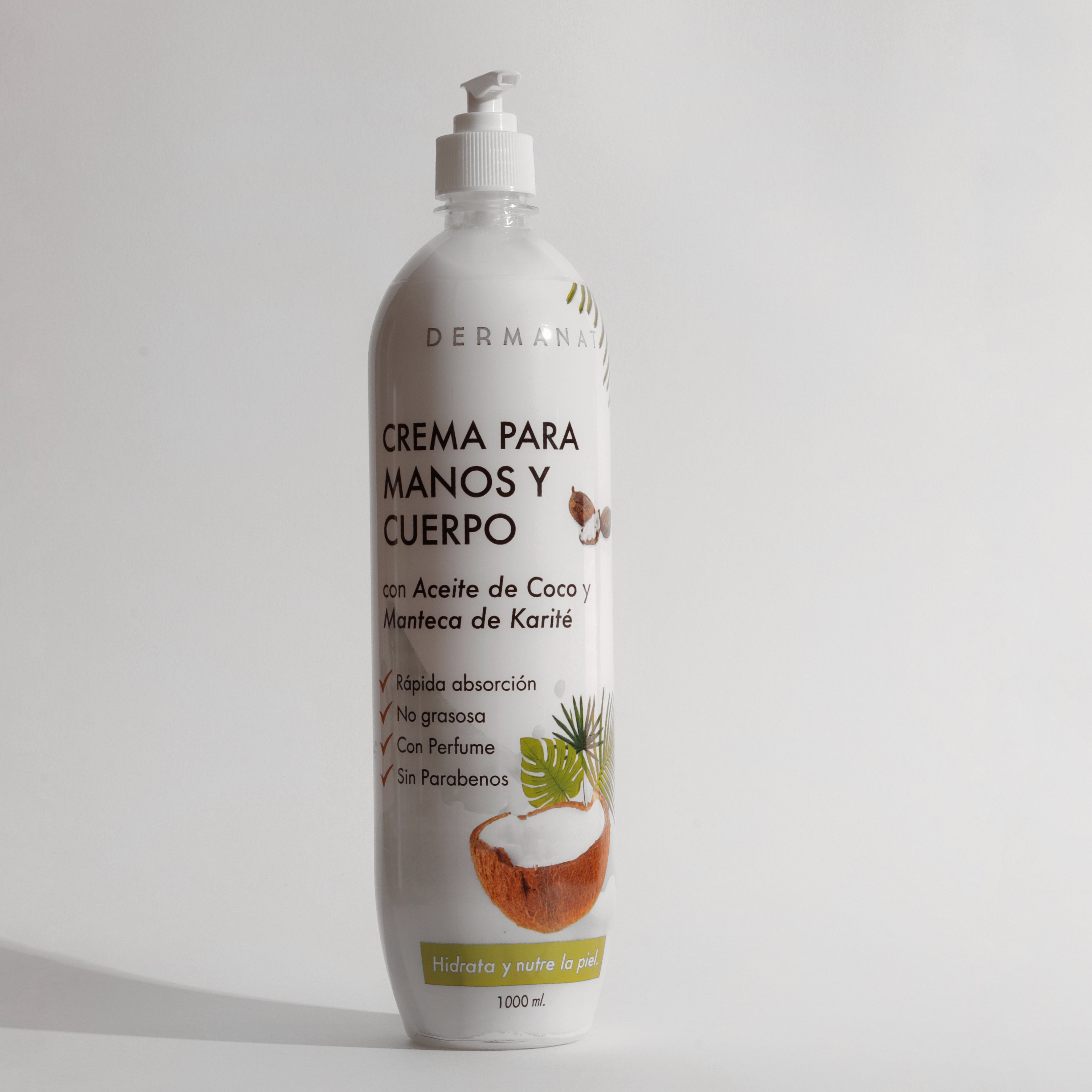 Crema con aceite de coco y manteca de karite