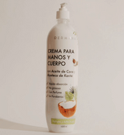 Crema con aceite de coco y manteca de karite stop motion