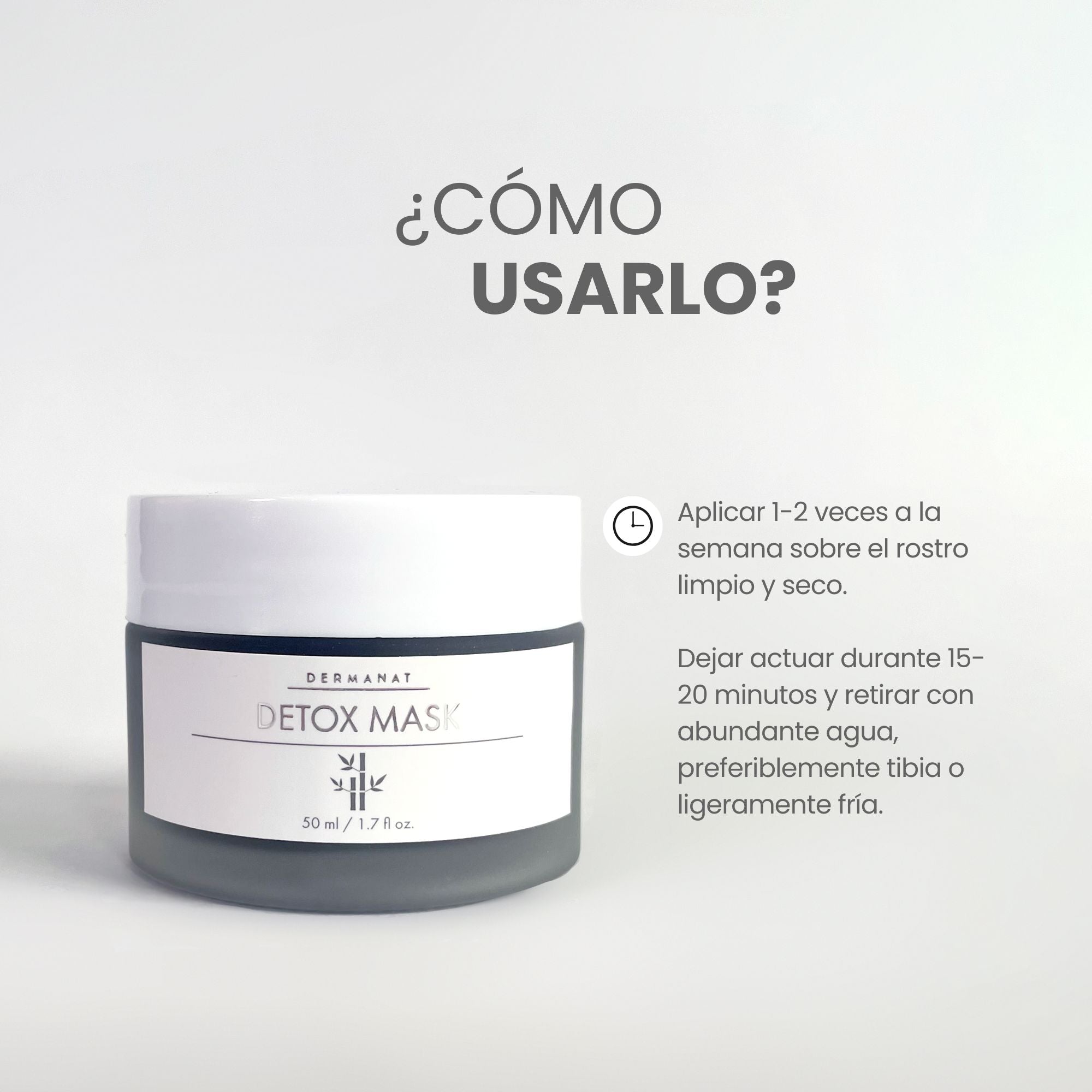 DETOX MASK - MASCARILLA CON CARBÓN ACTIVADO | DERMANAT