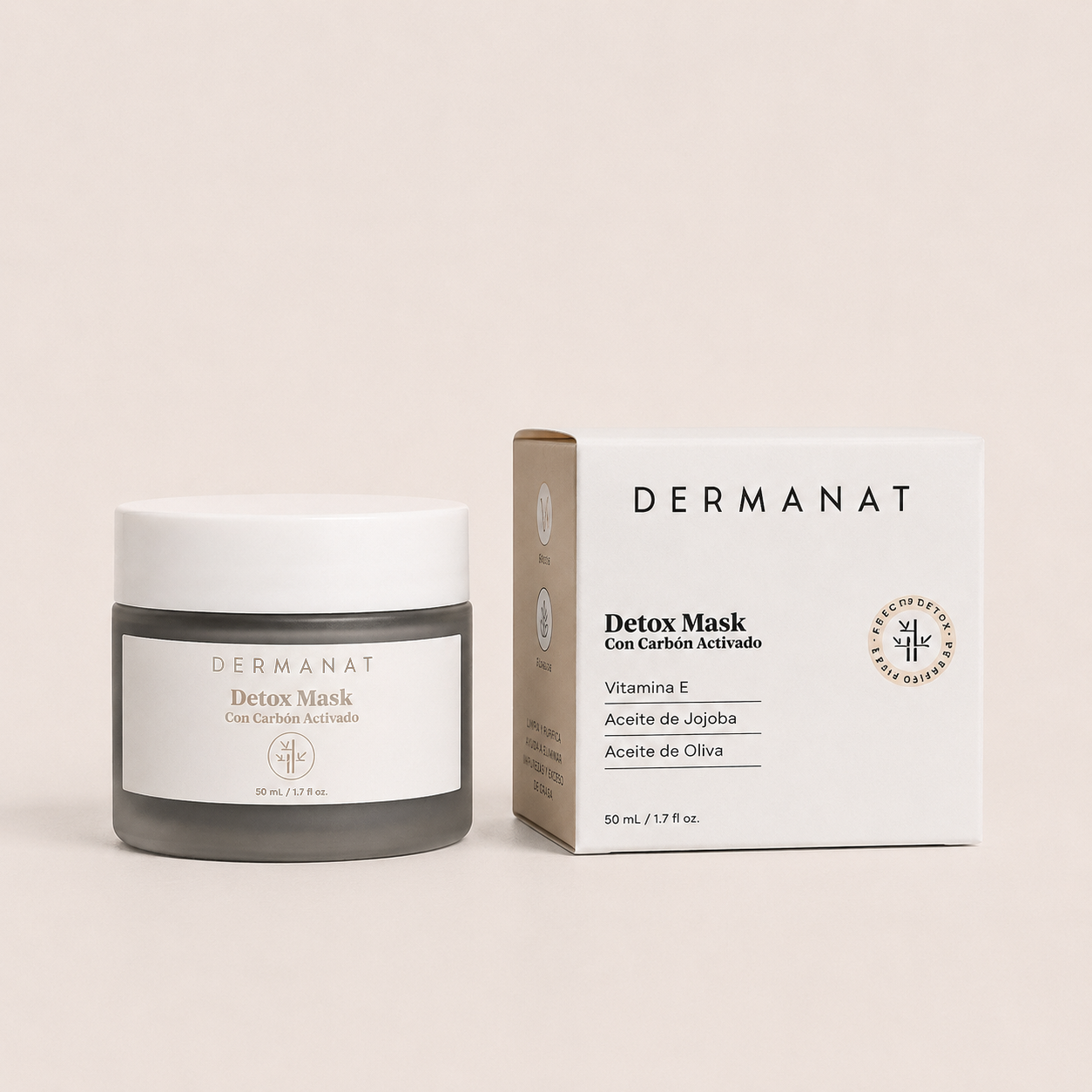 DETOX MASK - MASCARILLA CON CARBÓN ACTIVADO | DERMANAT