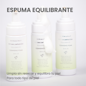 Descripción Espuma limpiadora equilibrante para piel mixta a grasa Dermanat