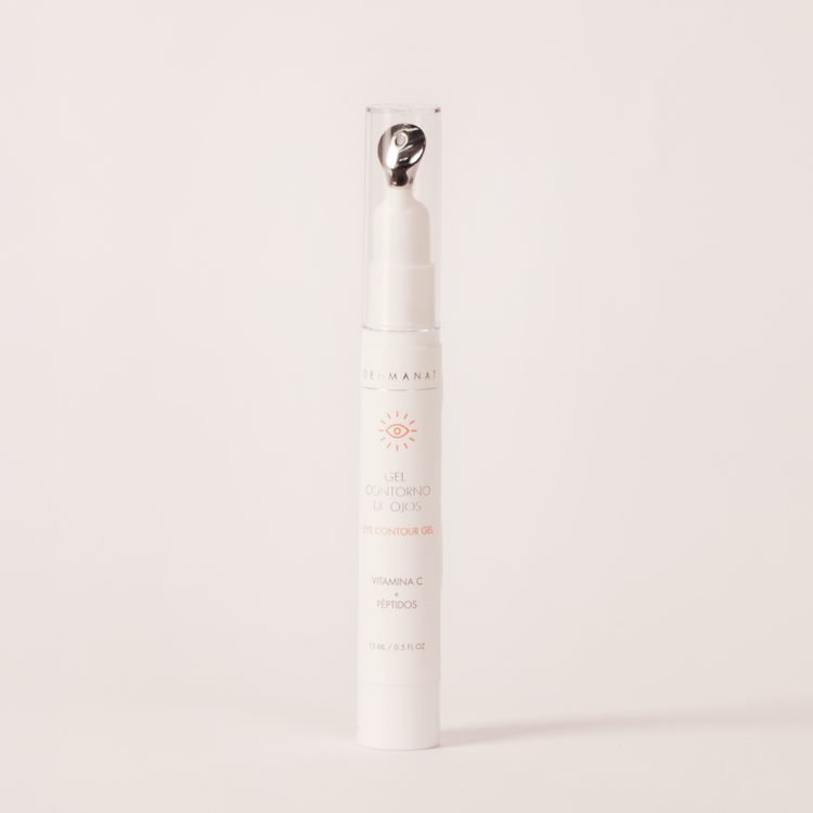 Gel contorno de ojos con cafeína y ácido hialurónico para bolsas y ojeras Dermanat