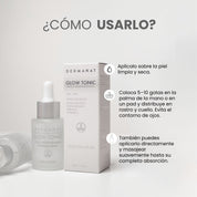 Como usar el Glow Tonic Tónico despigmentante con efecto peeling Dermanat