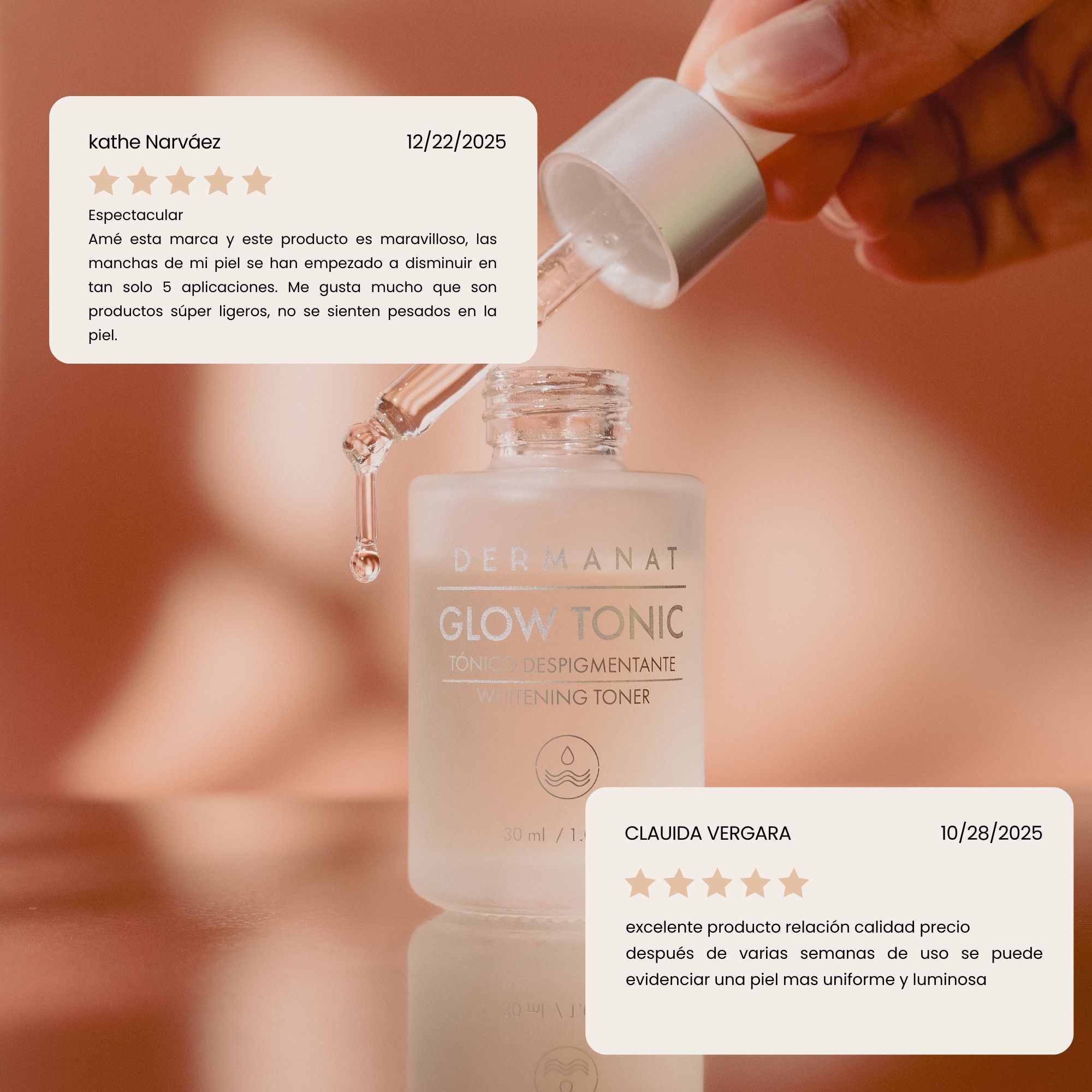 Testimonios del Glow Tonic Tónico Despigmentante con BHA y BHA