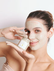 Green mask con modelo