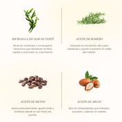 Ingredientes del Hair Oil aceite regenerador capilar Dermanat