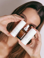 Kit dermocosmeticos con modelo