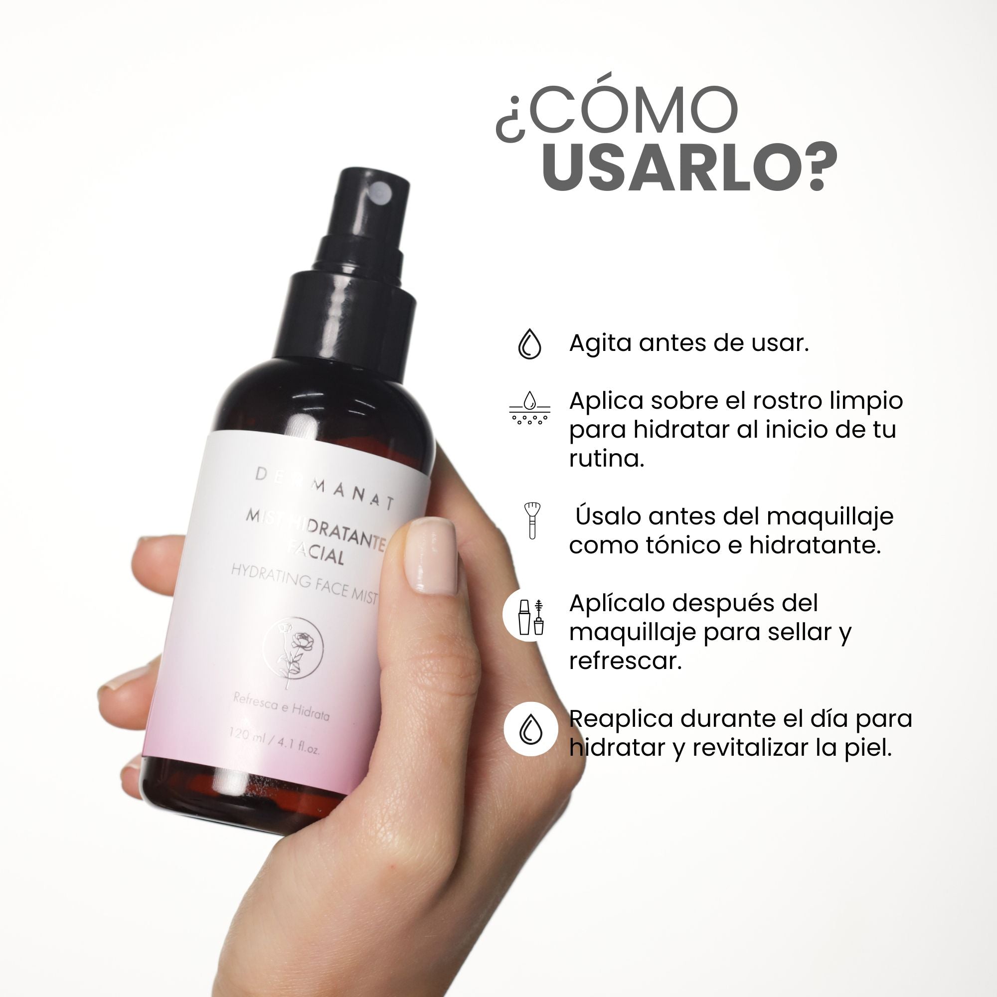 MIST HIDRATANTE FACIAL | DERMANAT