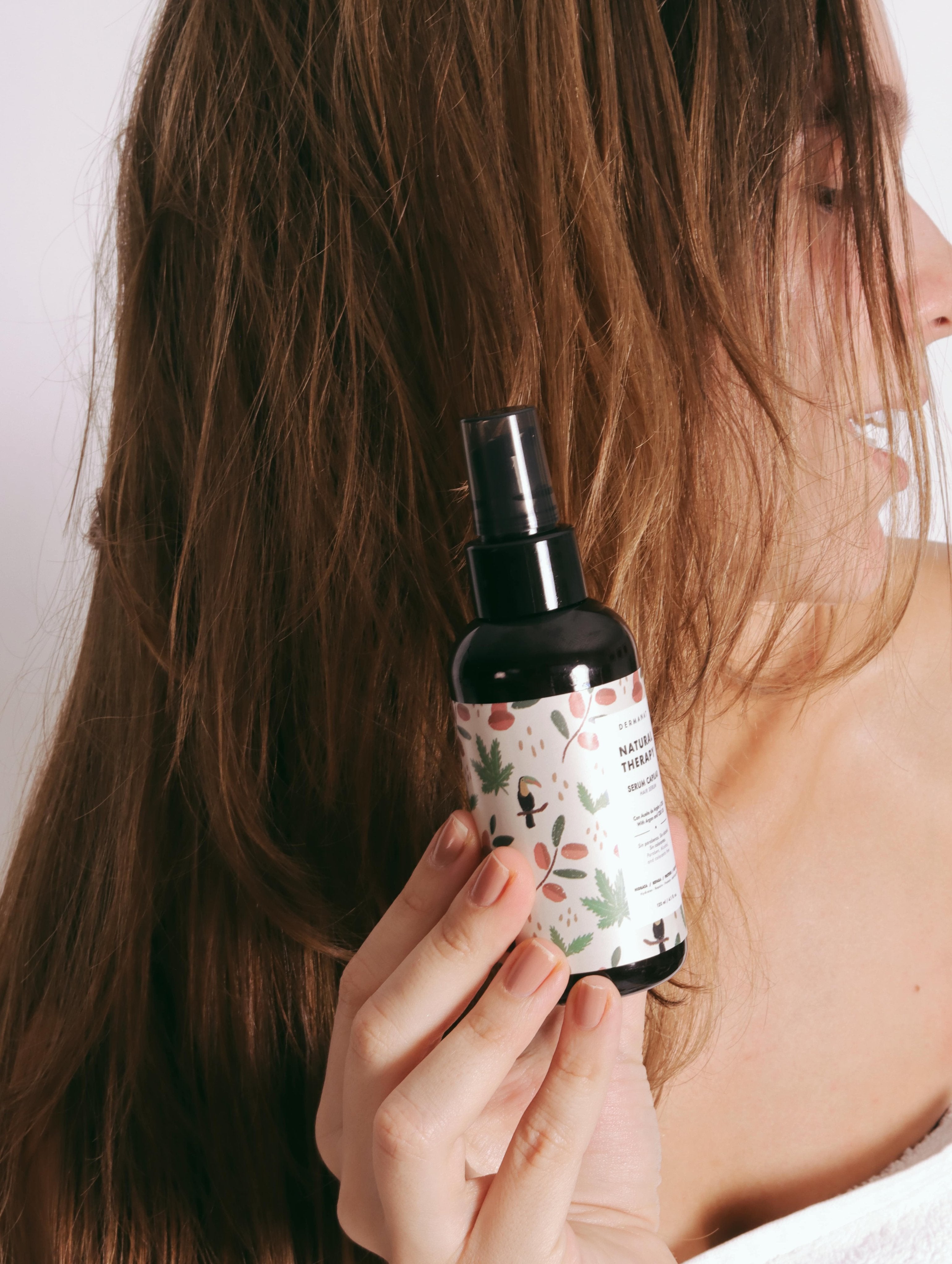 Serum capilar con modelo
