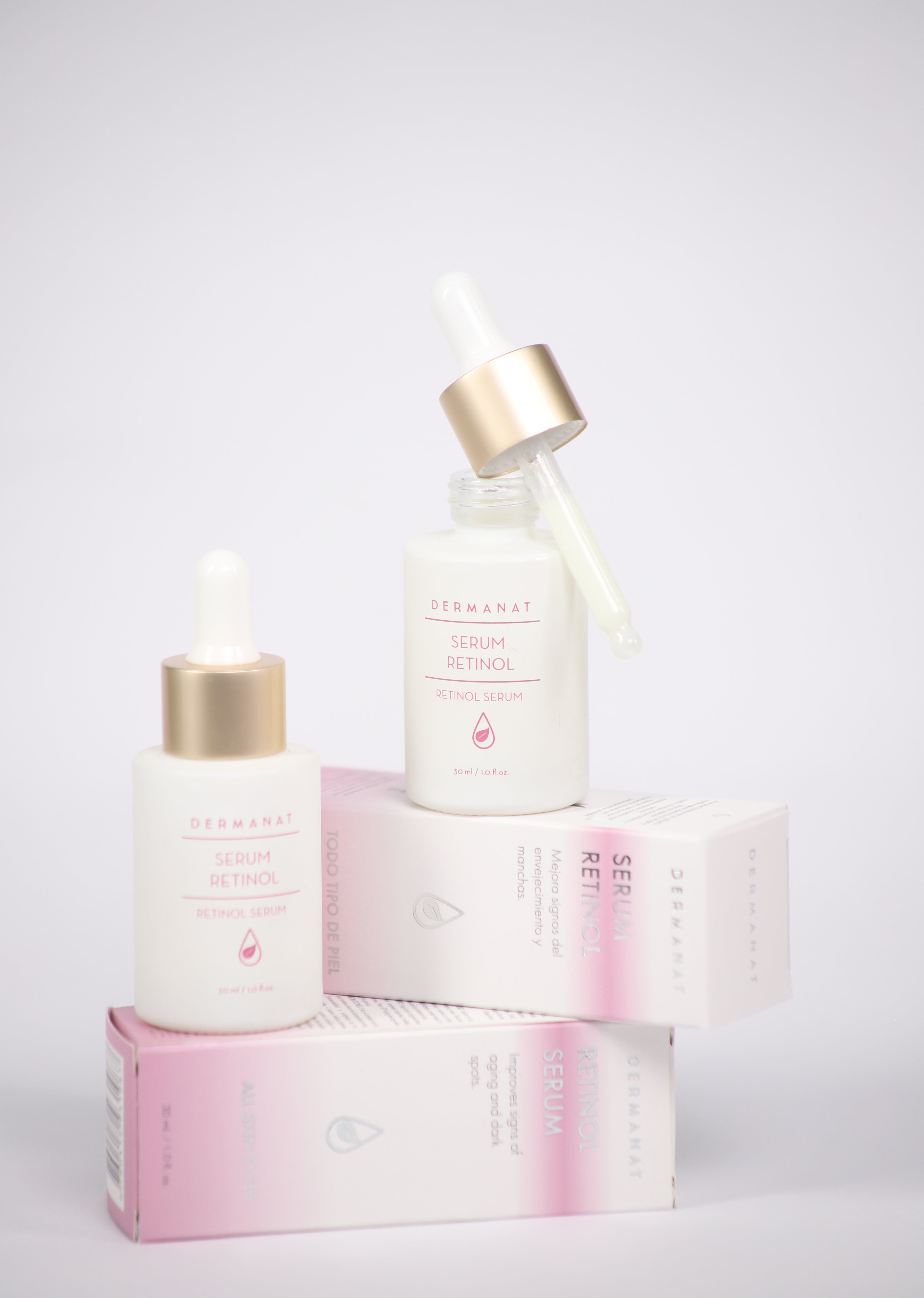 Serum retinol con empaque