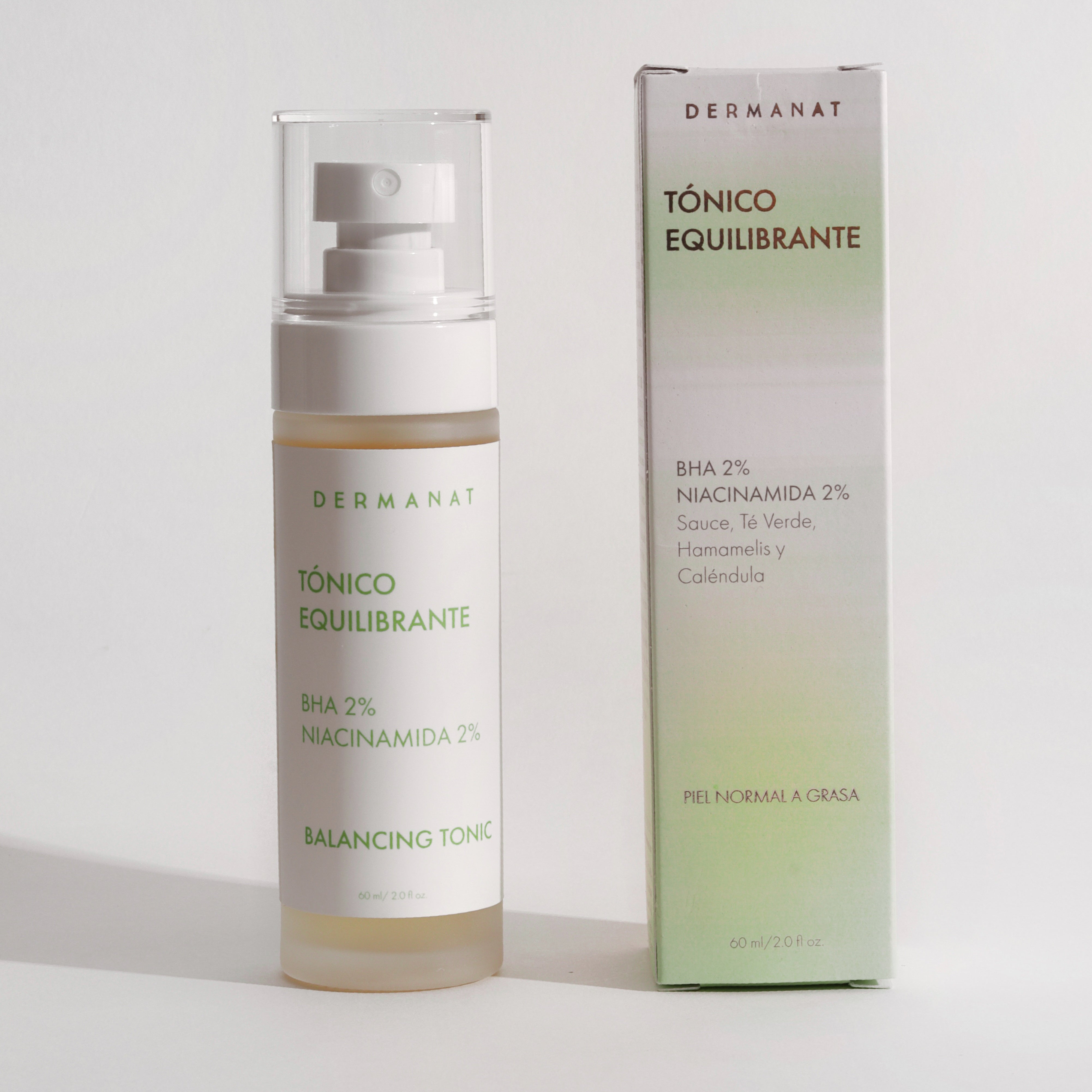 Tonico equilibrante facial con BHA con empaque