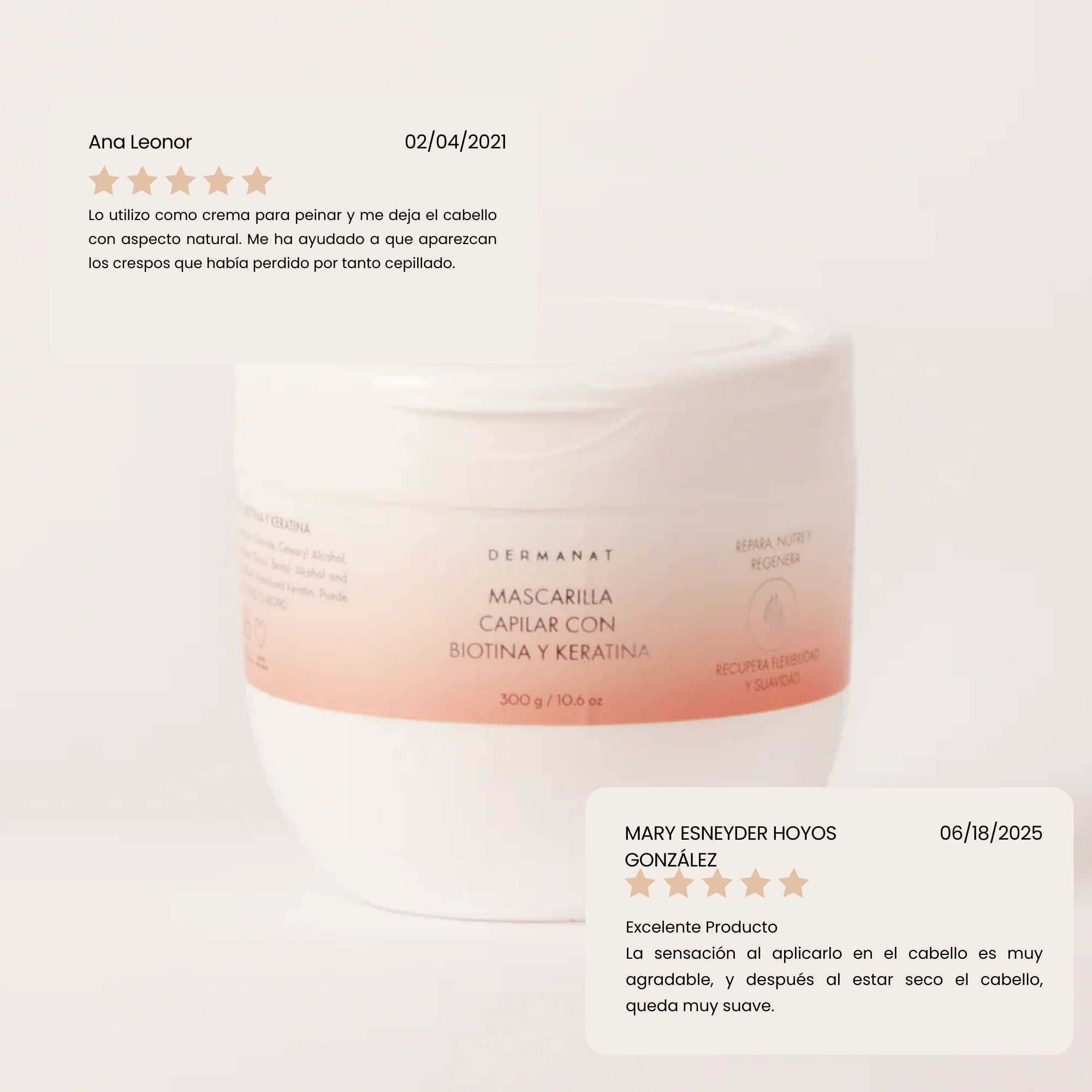 TRATAMIENTO CAPILAR CON BIOTINA Y KERATINA | DERMANAT