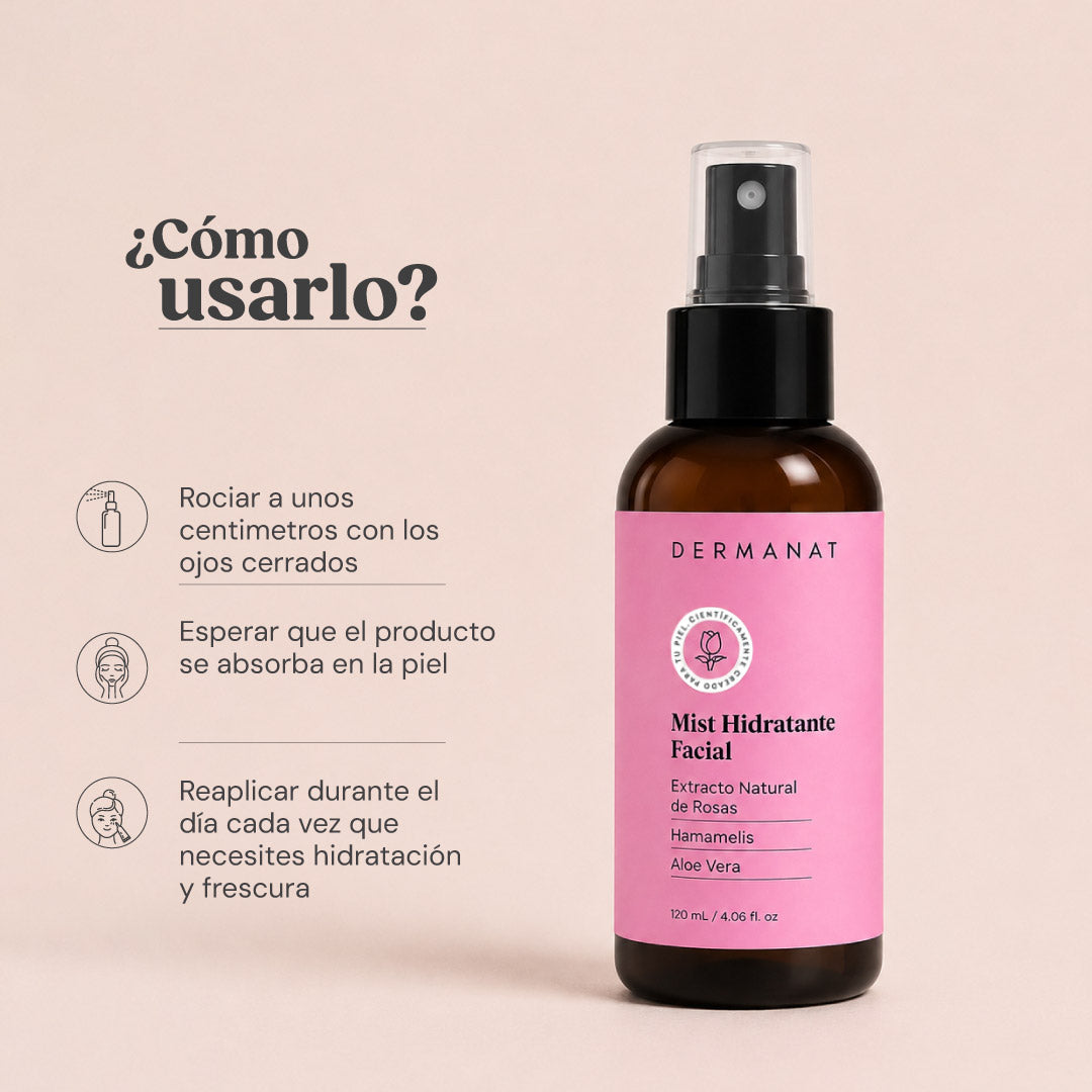 MIST HIDRATANTE FACIAL | DERMANAT