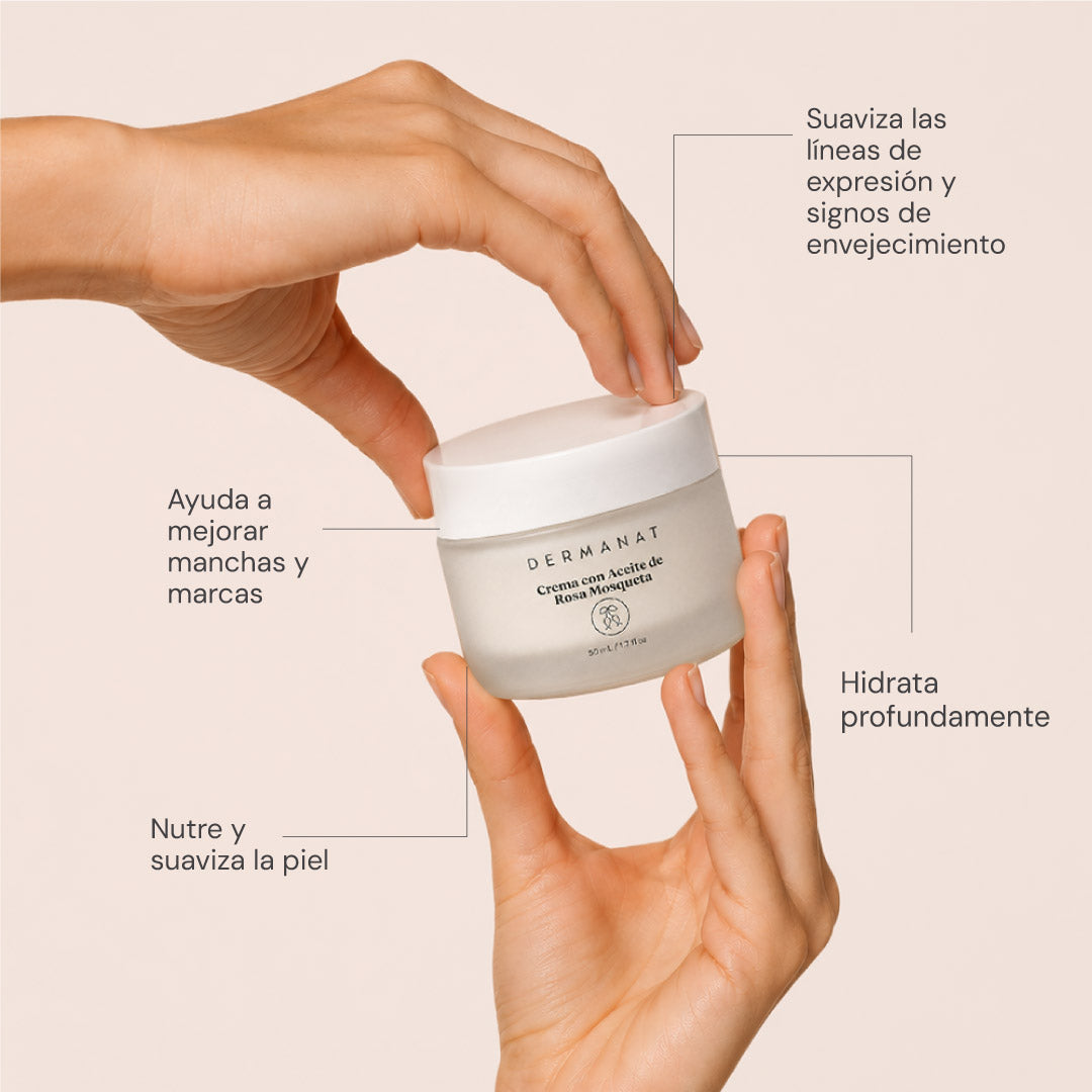 CREMA CON ACEITE DE ROSA MOSQUETA | DERMANAT