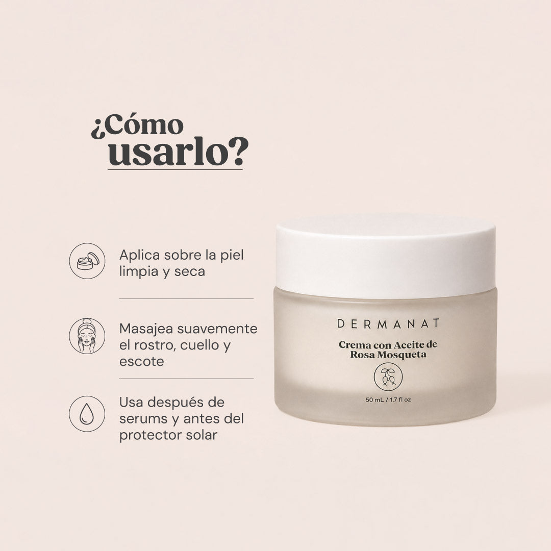 CREMA CON ACEITE DE ROSA MOSQUETA | DERMANAT